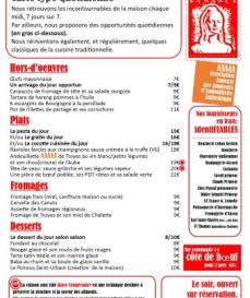 Carte quotidienne type